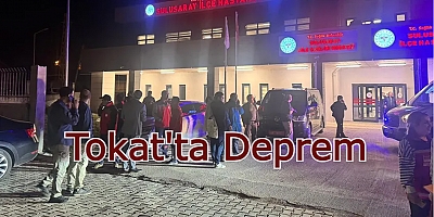  Tokat'ın Sulusaray ilçesinde saat 18.11'de 5,6 büyüklüğünde deprem meydana geldi.